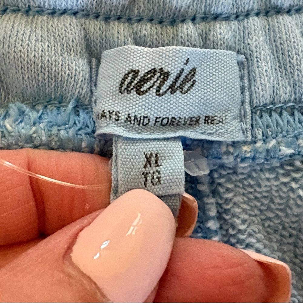 Aerie Sky Blue Knitwear Lounge Shorts ~ XL - Picture 3 of 8